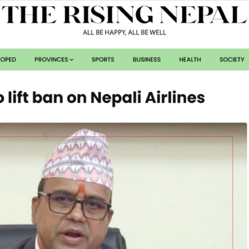 EU urged to lift ban on Nepali Airlines