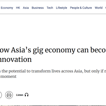 How Asia’s gig economy can become a driver of economic innovation How Asia’s gig economy can become a driver of economic innovation