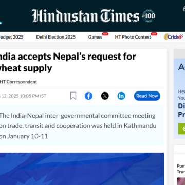 India accepts Nepal’s request for wheat supply