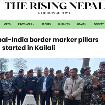 Repair of Nepal-India border marker pillars started in Kailali