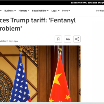 China denounces Trump tariff 'Fentanyl is America's problem' China denounces Trump tariff: ‘Fentanyl is America’s problem’