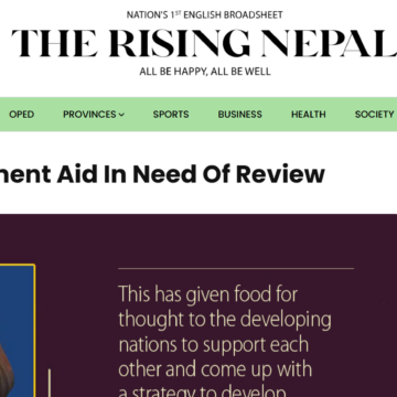Development Aid In Need Of Review