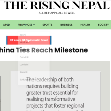Nepal-China Ties Reach Milestone
