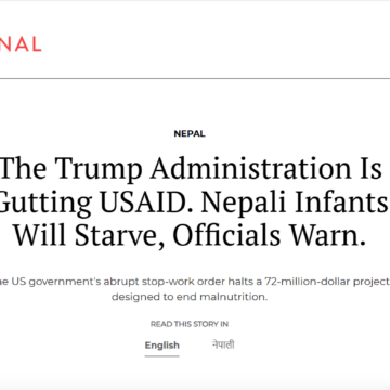 The Trump Administration Is Gutting USAID. Nepali Infants Will Starve, Officials Warn. The Trump Administration Is Gutting USAID. Nepali Infants Will Starve, Officials Warn.