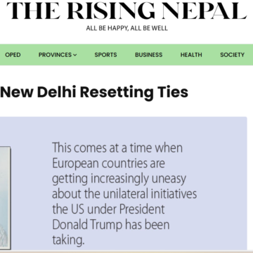 Beijing, New Delhi Resetting Ties