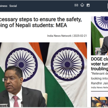 India will take all necessary steps to ensure the safety, security, and well-being of Nepali students: MEA
