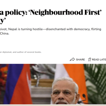 Modi’s South Asia policy ‘Neighbourhood First’ to ‘Arc of Hostility’ Modi’s South Asia policy: ‘Neighbourhood First’ to ‘Arc of Hostility’