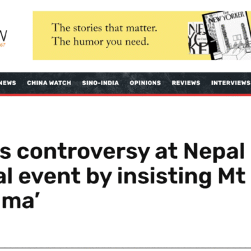 China sparks controversy at Nepal international event by insisting Mt Everest is ‘Chomolungma’
