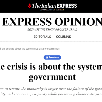 In Nepal, the crisis is about the system not just the government In Nepal, the crisis is about the system not just the government