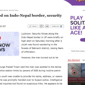Youth nabbed on Indo-Nepal border, security heightened