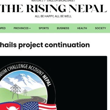 MCA Nepal hails project continuation
