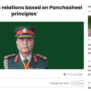 ‘Nepal-China relations based on Panchasheel principles’