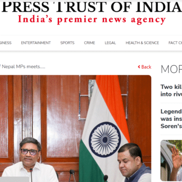 Multi-party delegation of Nepal MPs meets Foreign Secretary Misri in Delhi