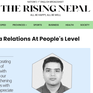 Nepal-China Relations At People's Level Nepal-China Relations At People’s Level