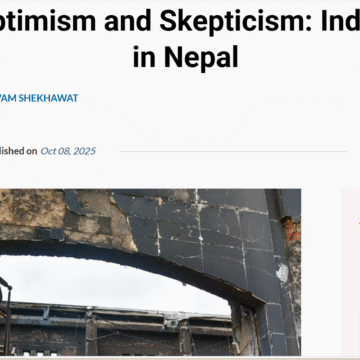 Between Optimism and Skepticism India and China in Nepal Between Optimism and Skepticism: India and China in Nepal