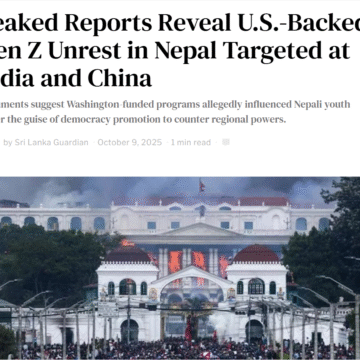 leaked reports reveal us backed gen-z unrest in nepal targeted at india and china