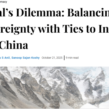 Nepal’s Dilemma Balancing Sovereignty with Ties to India and China Nepal’s Dilemma: Balancing Sovereignty with Ties to India and China