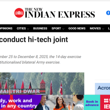India & Nepal conduct hi-tech joint exercise