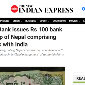 Nepal Rastra Bank issues Rs 100 bank notes with map of Nepal comprising disputed areas with India