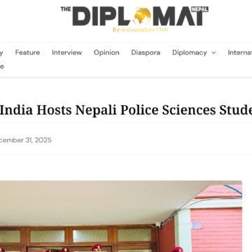 Nepal Embassy in India Hosts Nepali Police Sciences Students